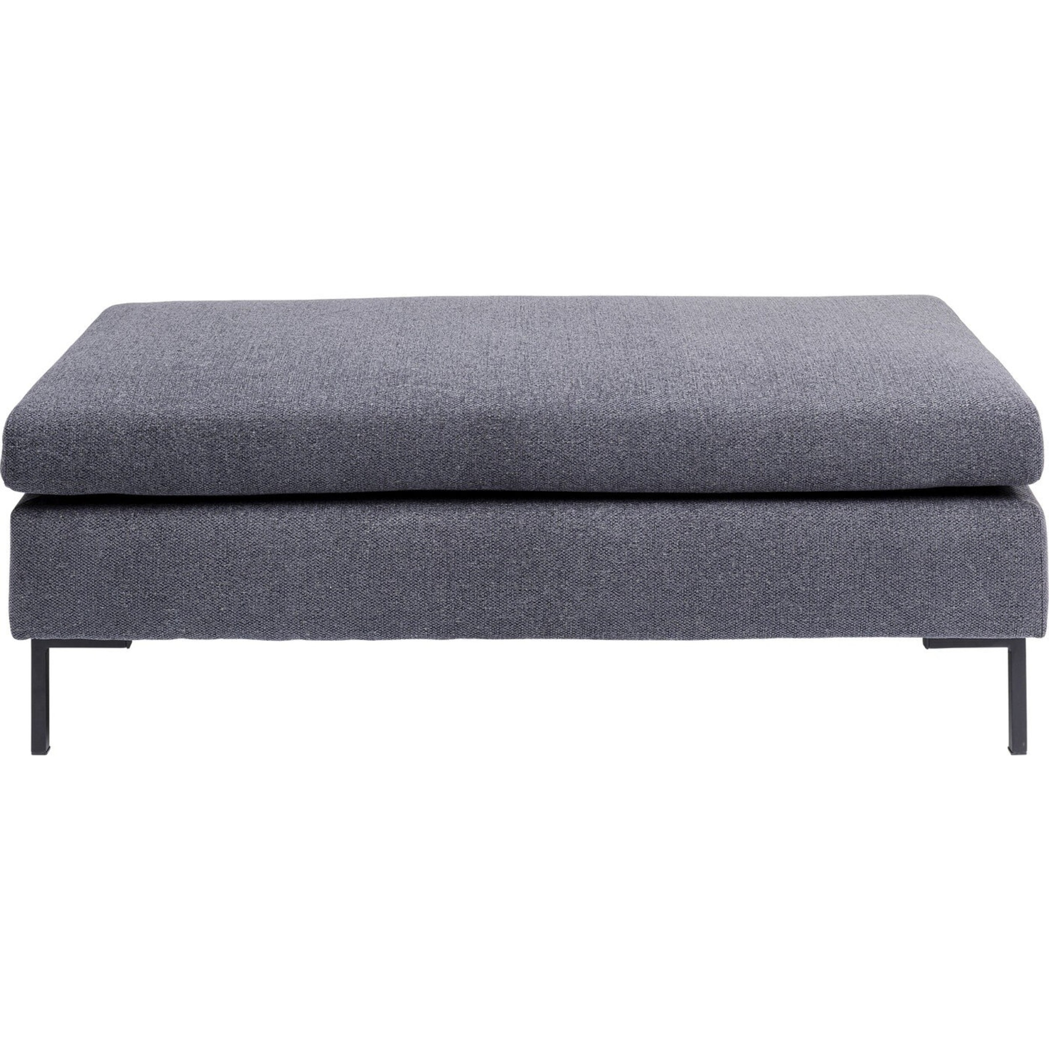 Pouf Gianni gris foncé Kare Design