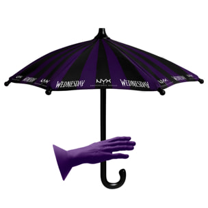 NYX Professional Makeup x Mercredi, Mini Parapluie pour Téléphone, Accessoire