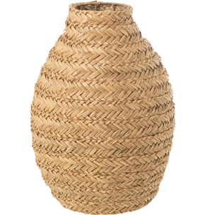 J-Line Vase Tressé Jonc De Mer Naturel Medium