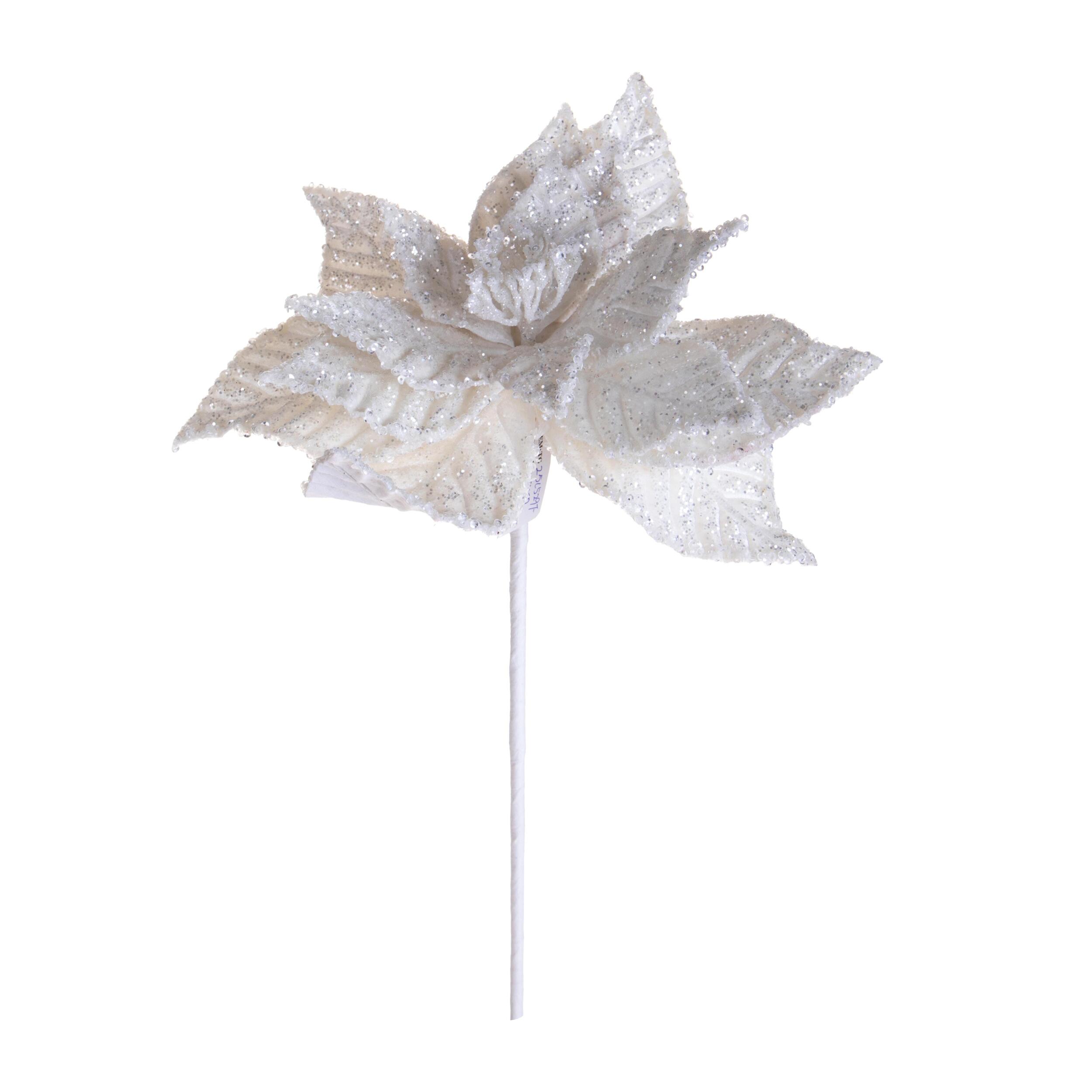 Ramo poinsettia - Pezzi 12 - BIANCO - Bianchi Dino SpA