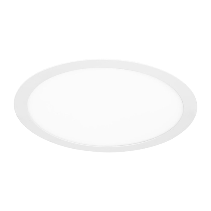 Forlight Easy Circular - 2 Downlights con LED integrado 3000K para iluminar hacia abajo ON/OFF ø30cm Color Blanco