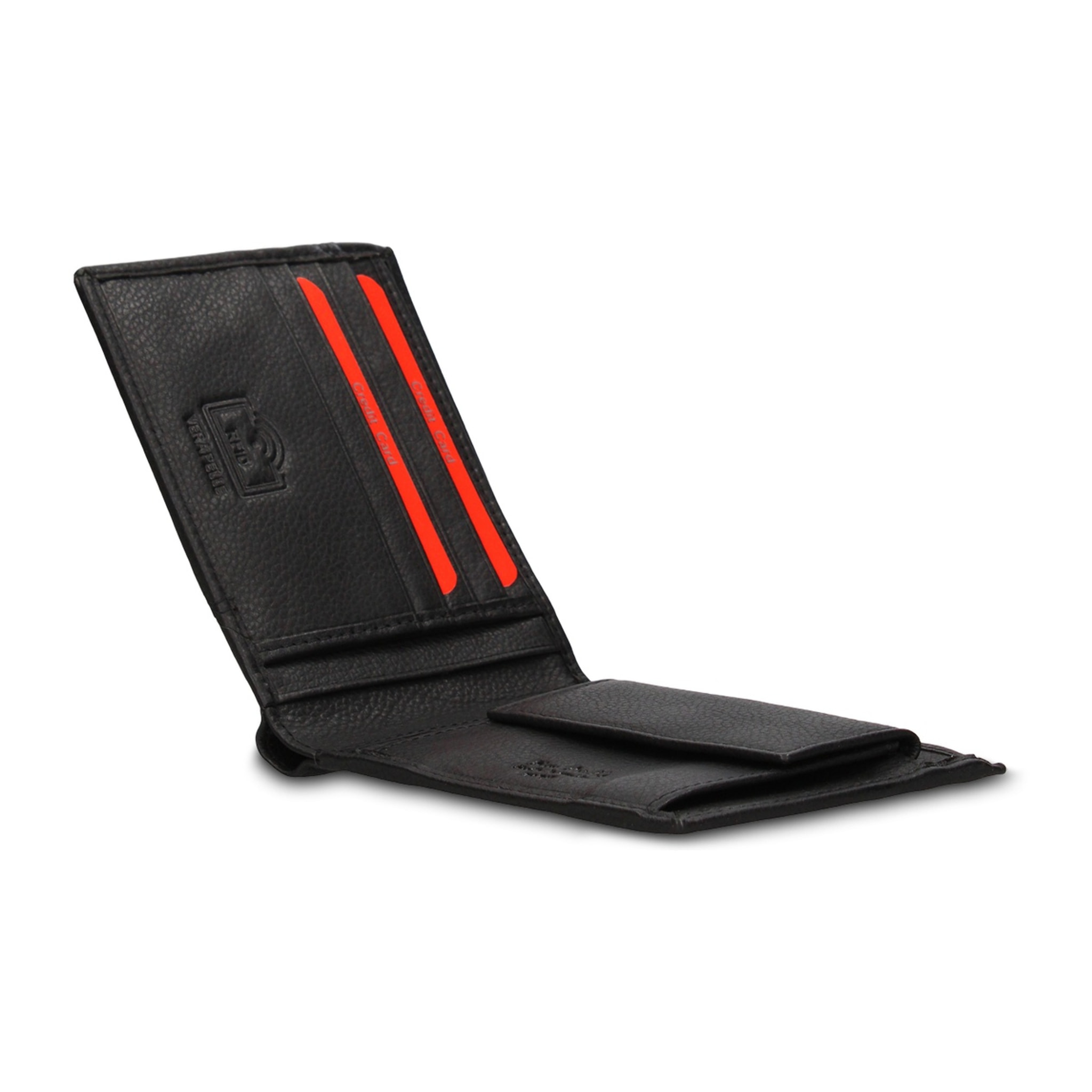 Portafoglio uomo in vera pelle - Modello Umbriel Ultra - Casual - 12.0 x 9.5 x 2.0 cm