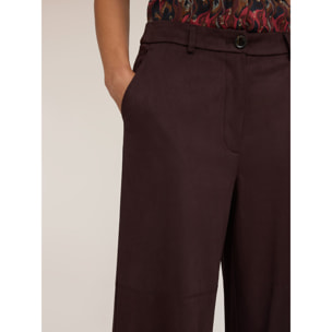 Motivi - Pantaloni palazzo a vita alta - Marrone