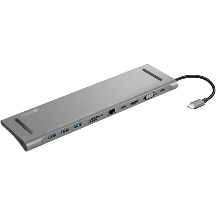 Station d'accueil SANDBERG USB-C / Multiport 10 en 1