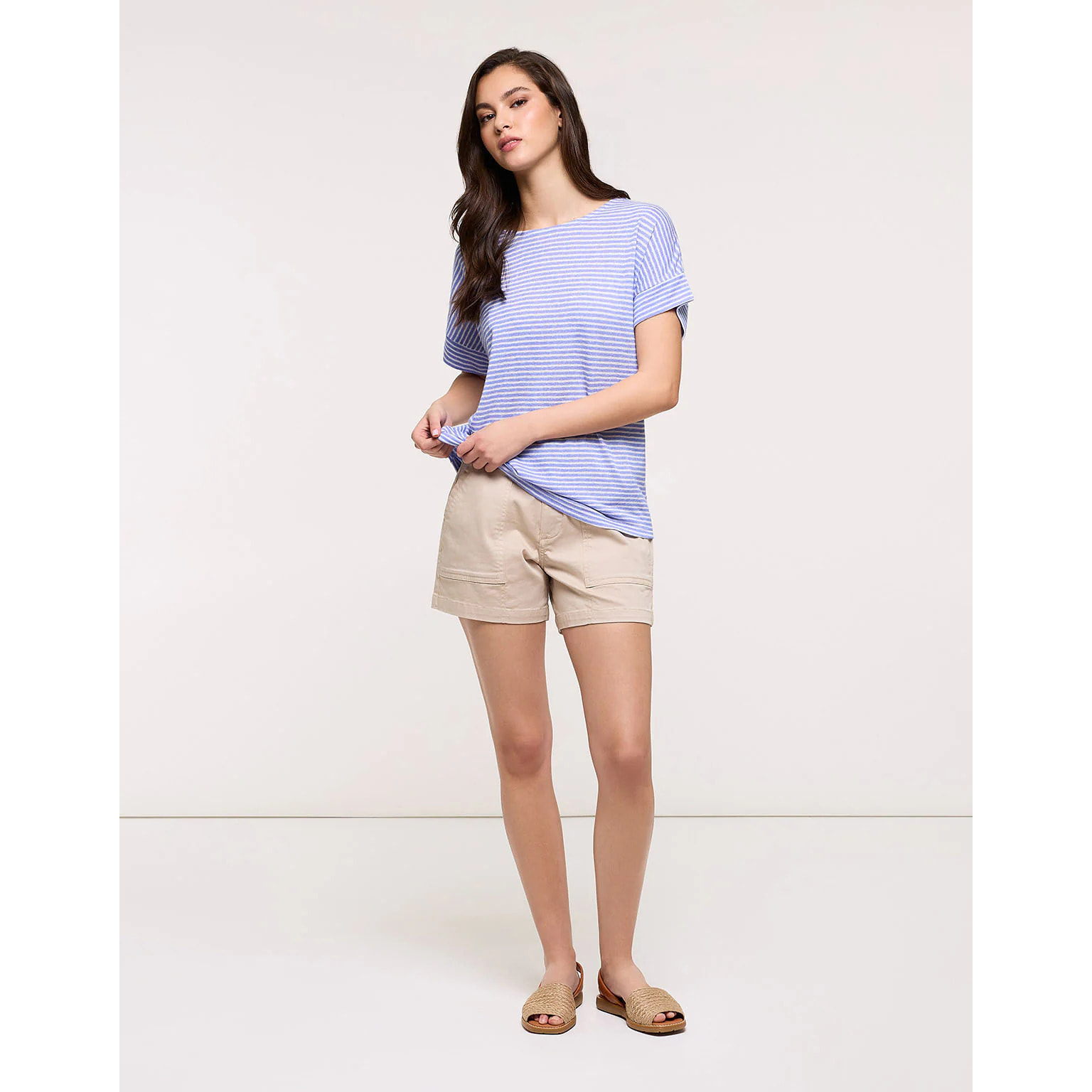 Camiseta Manga Corta Azul Claro - Solfidea