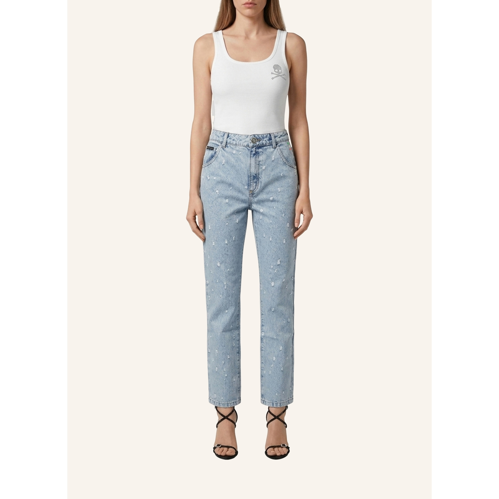 PHILIPP PLEIN Jeans dal taglio dritto