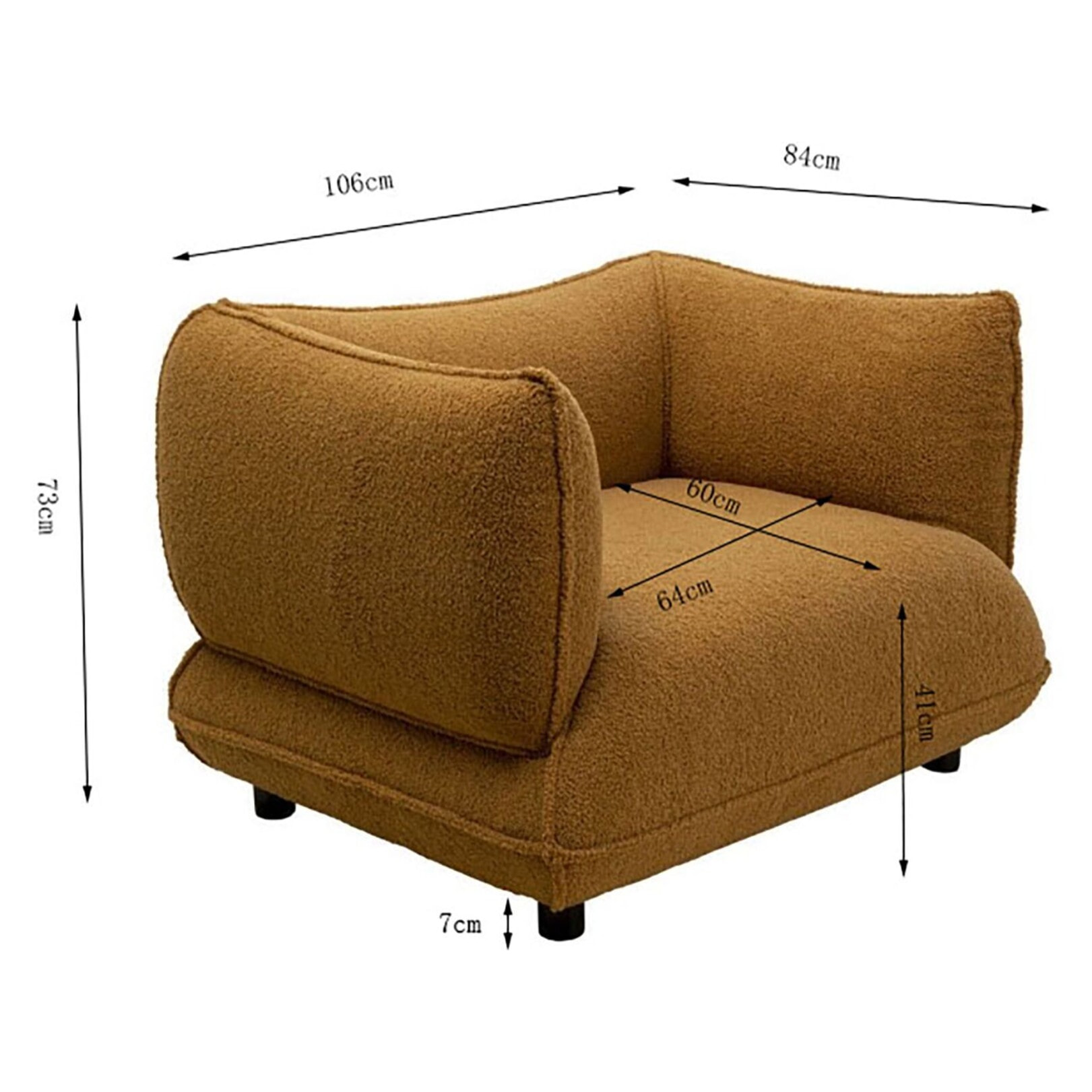 Fauteuil Gigi marron Kare Design