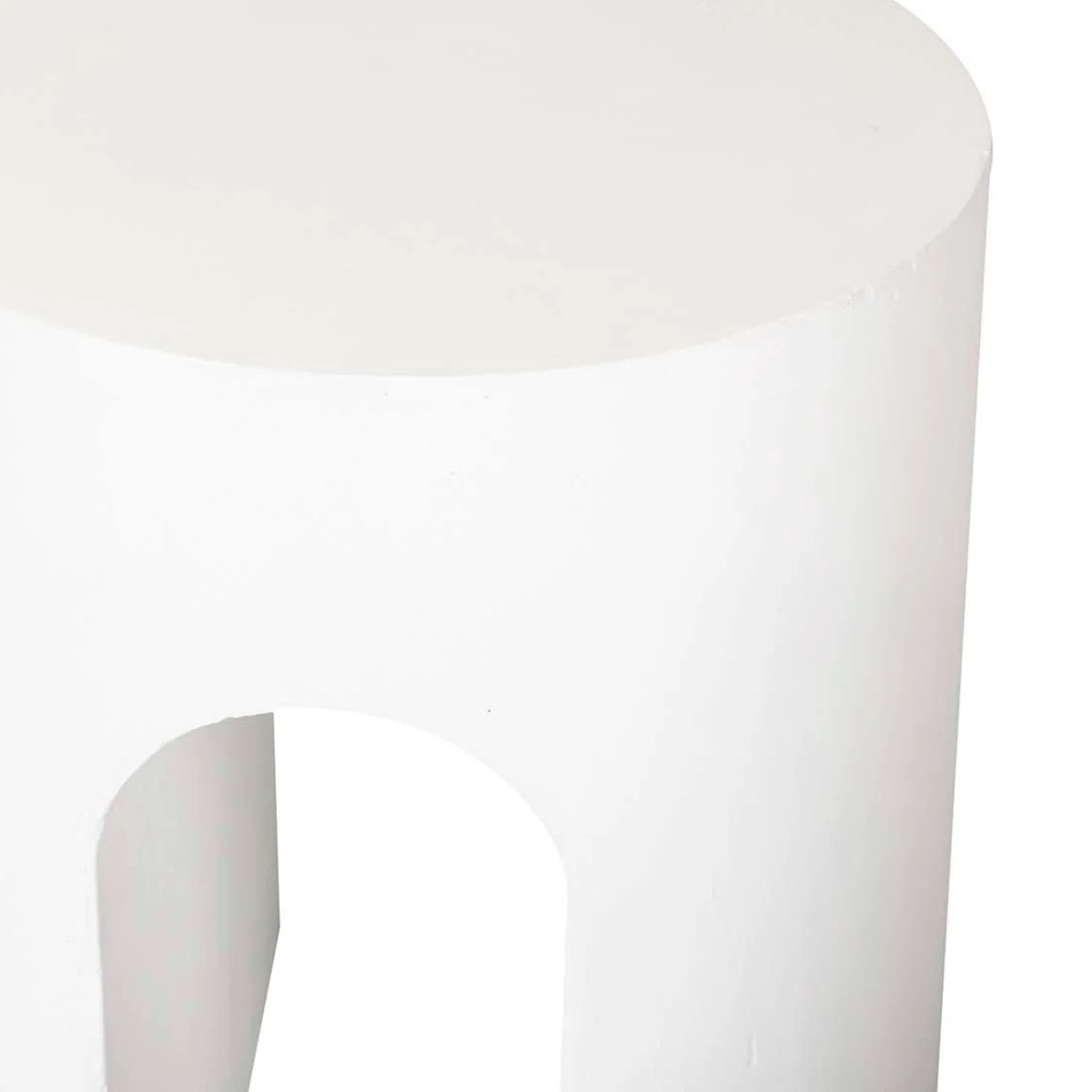 Mesa Auxiliar Taburete Blanco Sedit 41x41x47 Cm