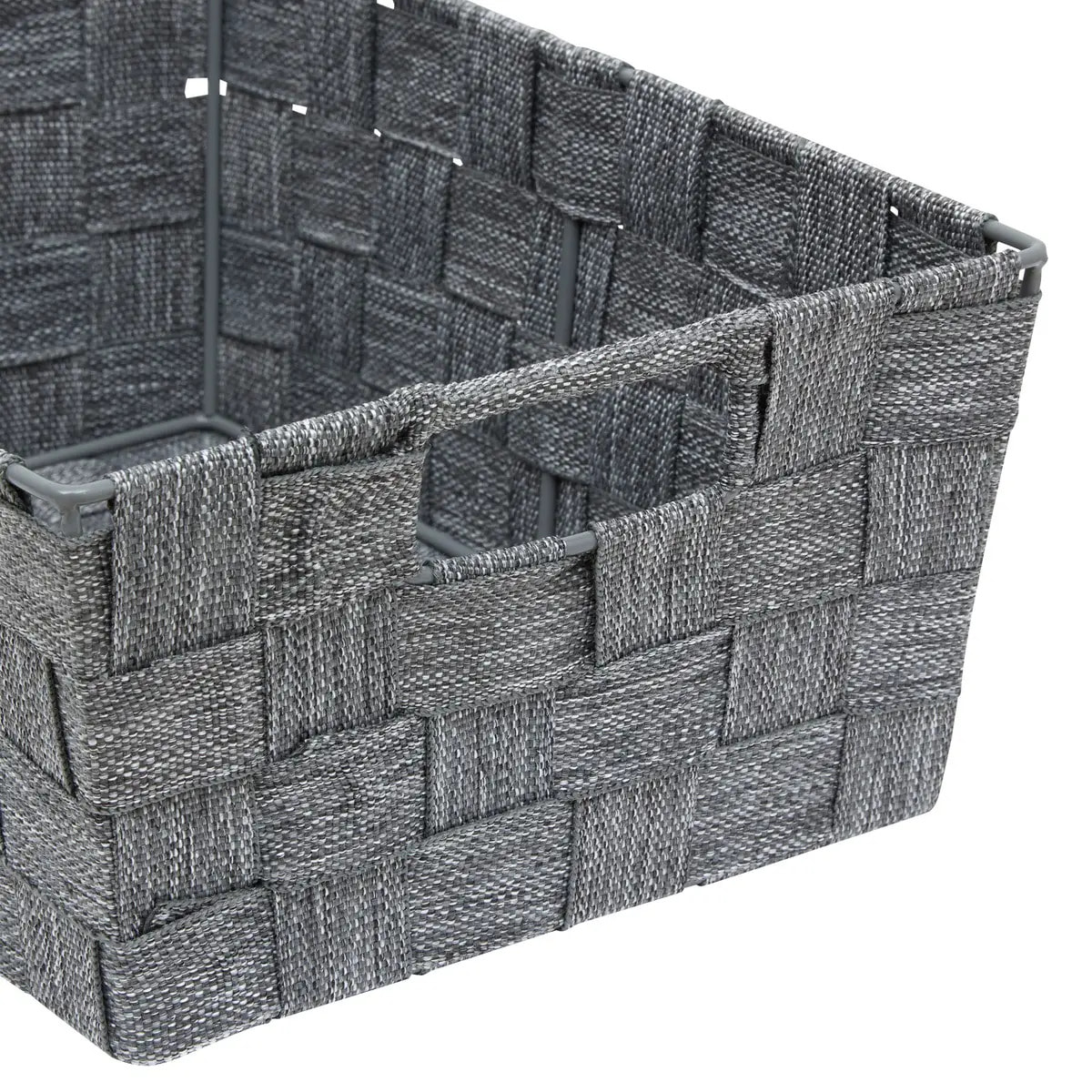 Panier Lise biseauté L28cm gris