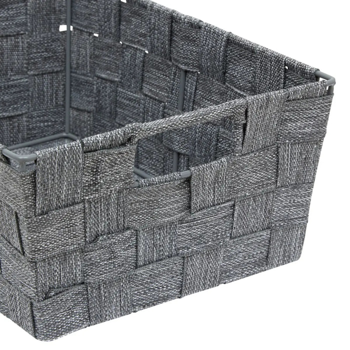 Panier Lise biseauté L28cm gris