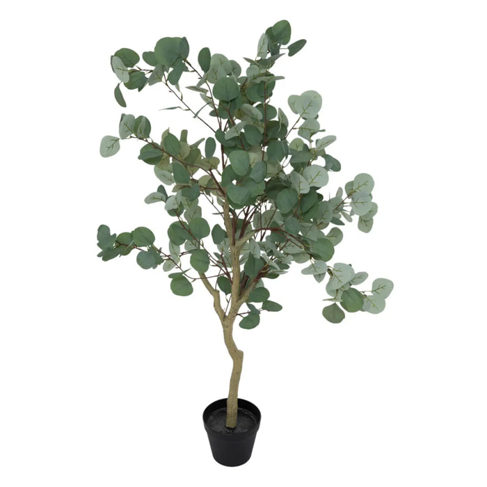 Eucalyptus artificiel Cony pot noir H127cm