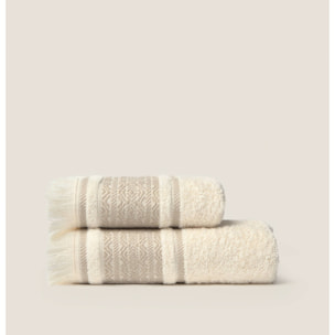 Toalla baño algodón Gio color marfil crudo Algodón