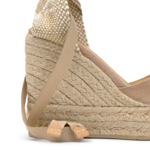 Alpargata cuña de yute 11cm doble plataforma