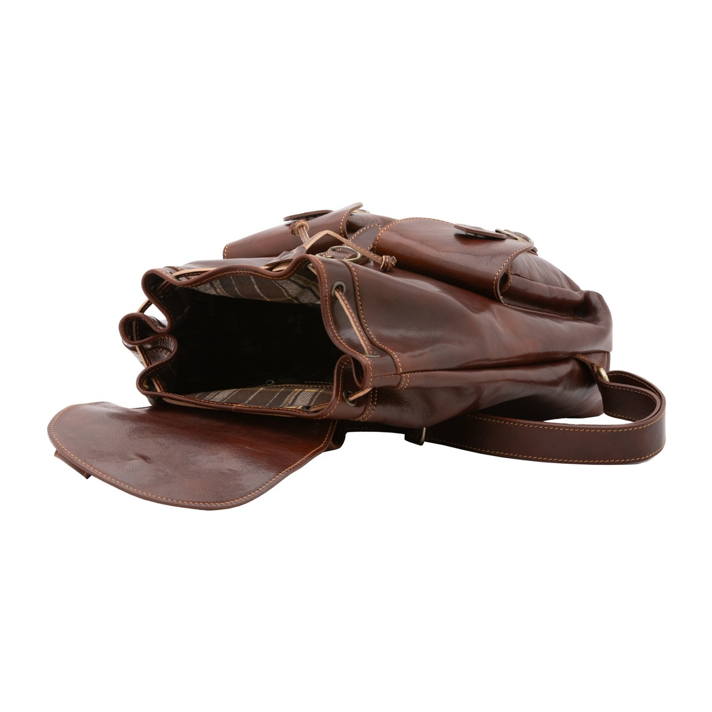 Borsa a spalla da donna - Modello False - Vera pelle - 37.0 x 30.0 x 13.0 cm