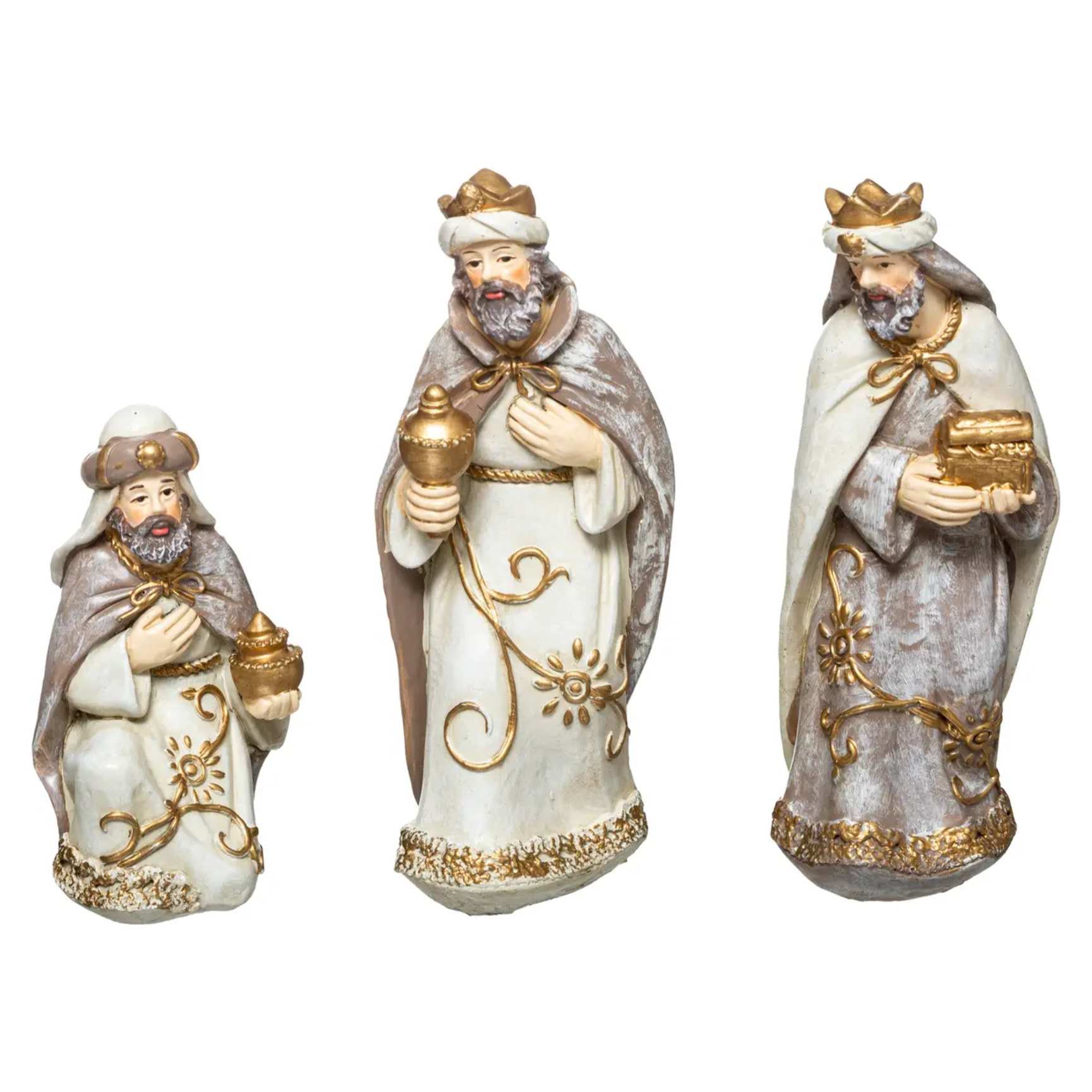 Crèche H.25cm avec 11 santons résine