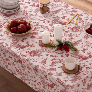 Mantel antimanchas RUDOLPH ROJO