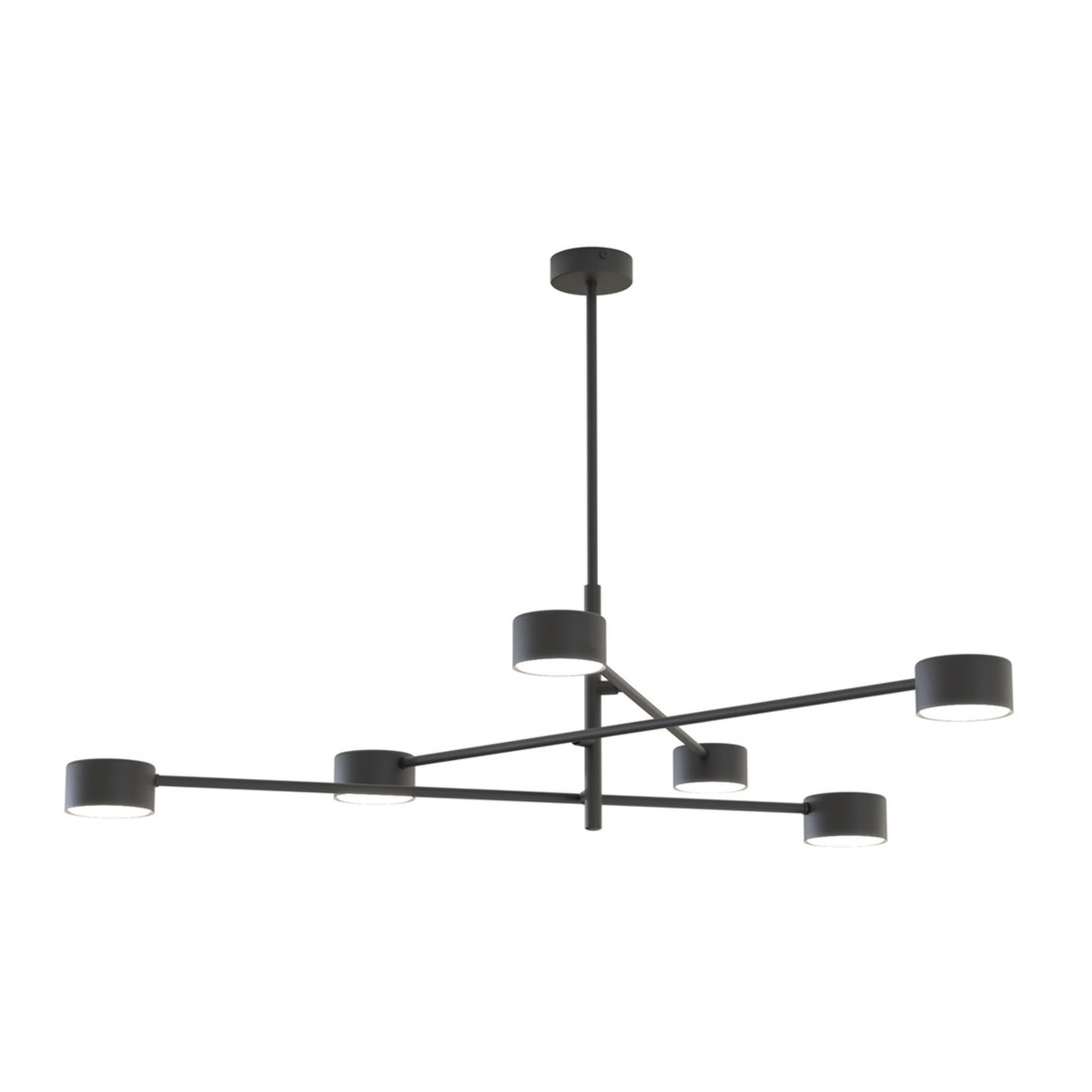 Lampada a sospensione NATSU in acciaio nero