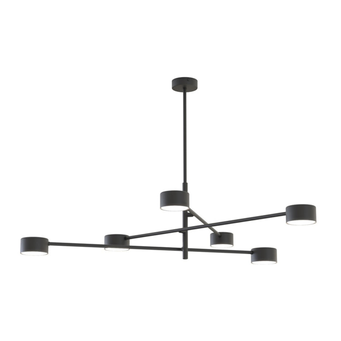 Lampada a sospensione NATSU in acciaio nero