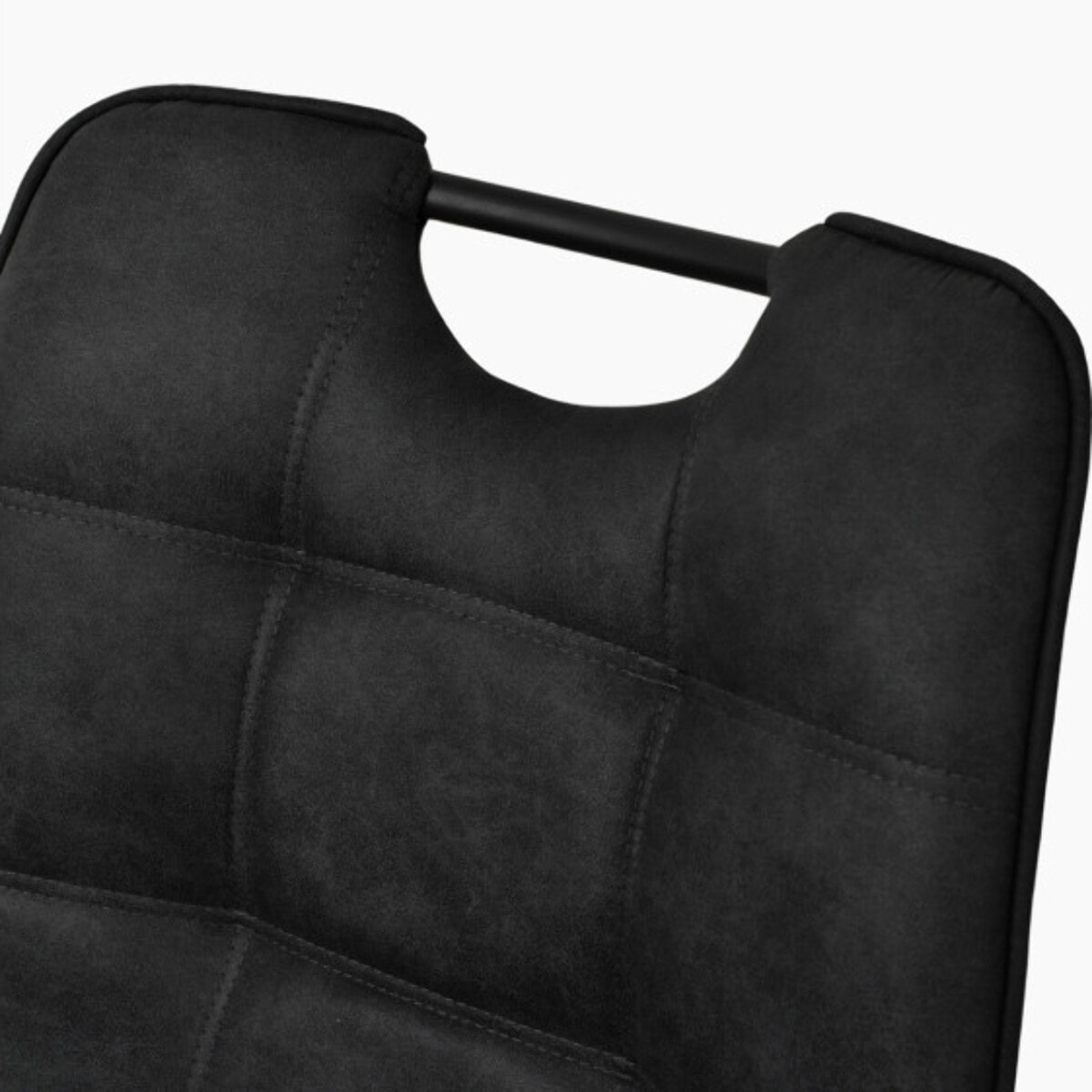 Chaise microfibre effet simili, poignée et pieds noirs - SPOOKY 2