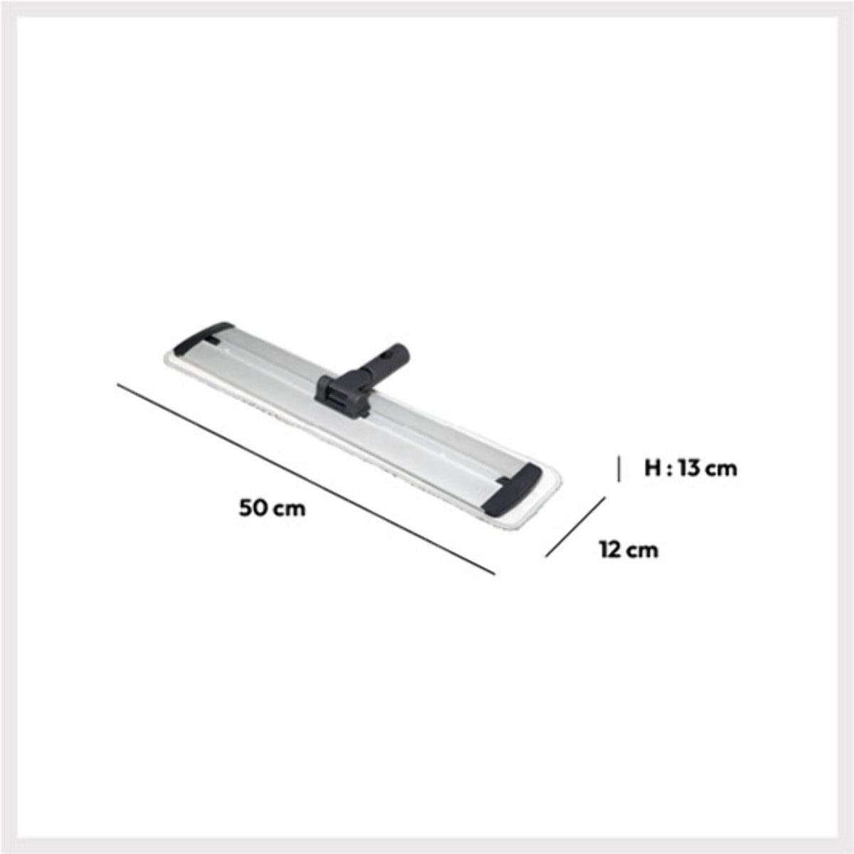 Tête de balai coulissant Gris Click & Clean