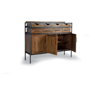 Aparador de Madera de Teka, Mango Estilo Industrial Moderno