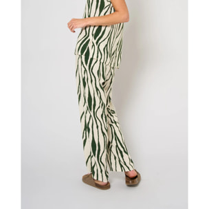 Pantalón viscosa knoller verde menta