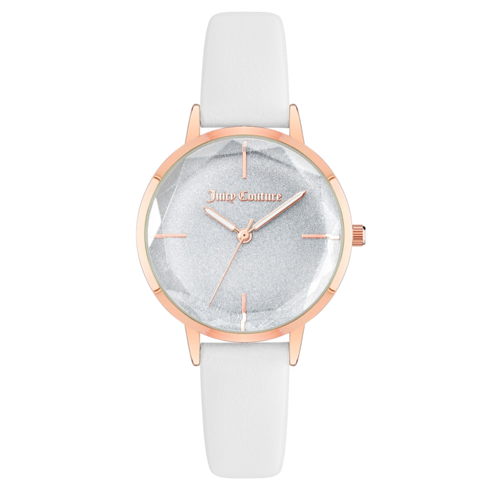 Reloj Juicy Couture JC1326RGWT Mujer Analogico Cuarzo con Correa de Polipiel