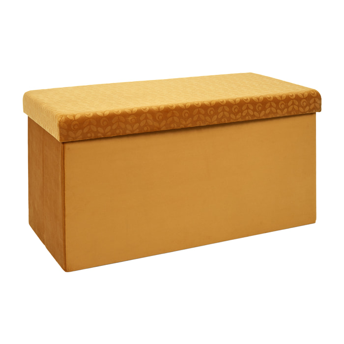 Coffre Banc Pliable Retro Moutarde