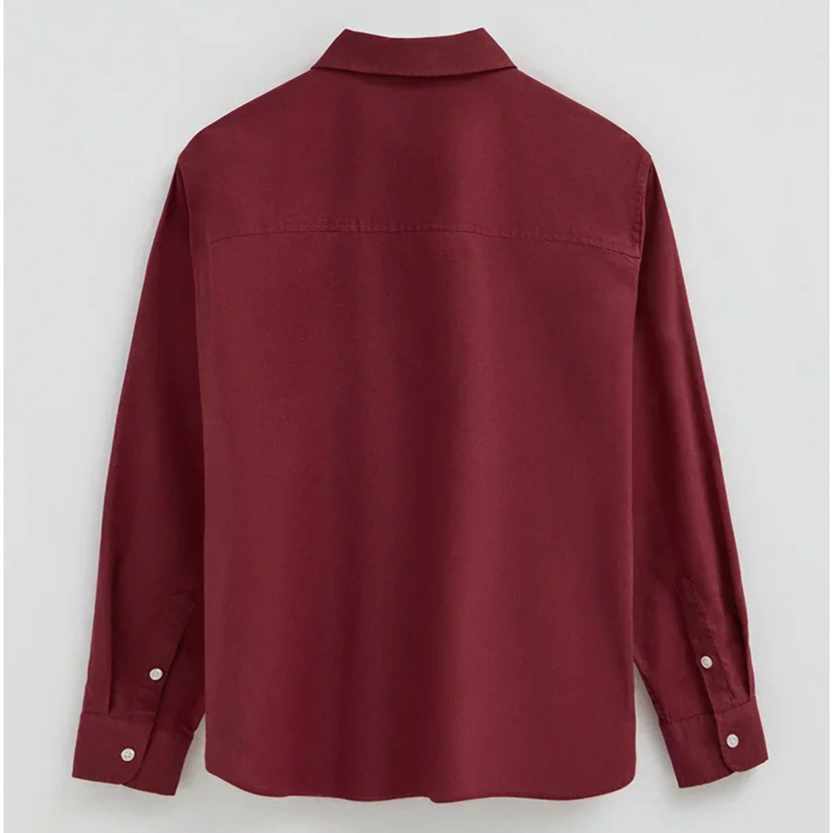 Camicia cotolino vinaccia dal fit ampio con ricamo Rigby Go