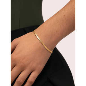 Bracciale Lisse Sparkling Acciao Placcato Oro