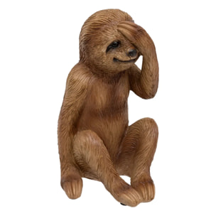 Lot de 3 statues paresseux "Exotic Panama" H18cm