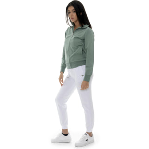 Pantalón de mujer de algodón sin forro polar con puños Leone Basic