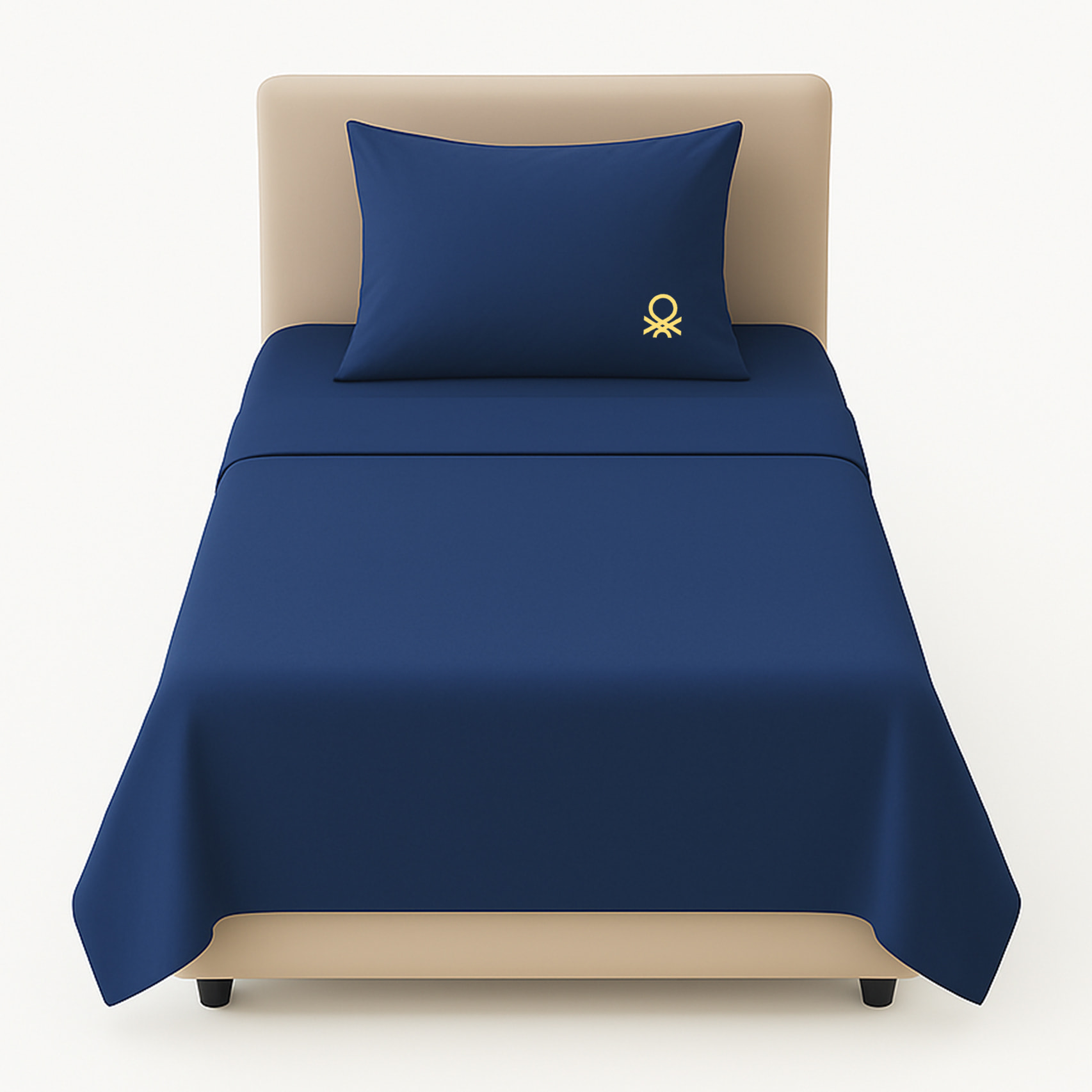 Set 3pzs sabana individual: sabana plana (160x290cm c/ dobladillo simple 5cm) + sabana bajera (90x200+25cm flap) + 1 funda de almohada (50x80cm) 100%