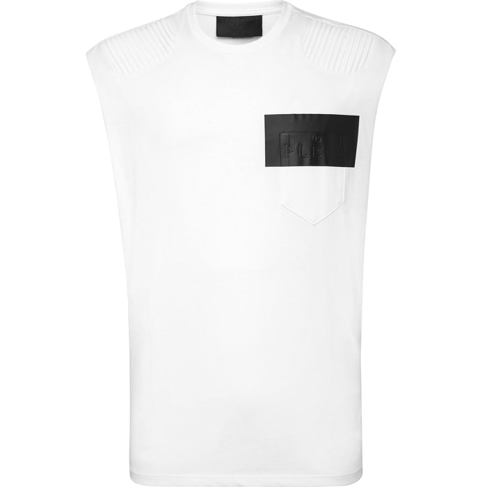 PHILIPP PLEIN Tank top Padding Details Hexagon