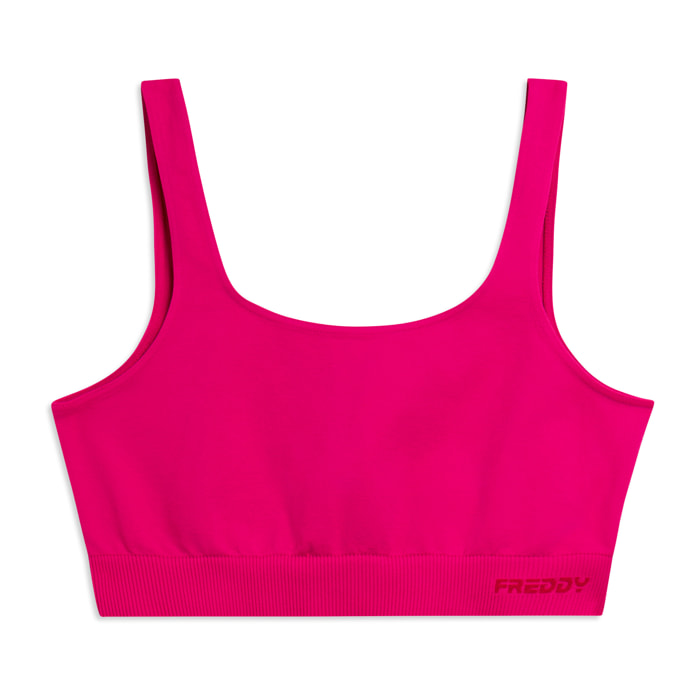 Top Sportivo Seamless con Fascia Sottoseno in costina