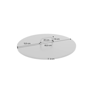 Couvercle pour brasero acier 80cm COUVERCLE POUR BRASERO 80CM (COMPATIBLE MOMBACHO, STROMBOLI)