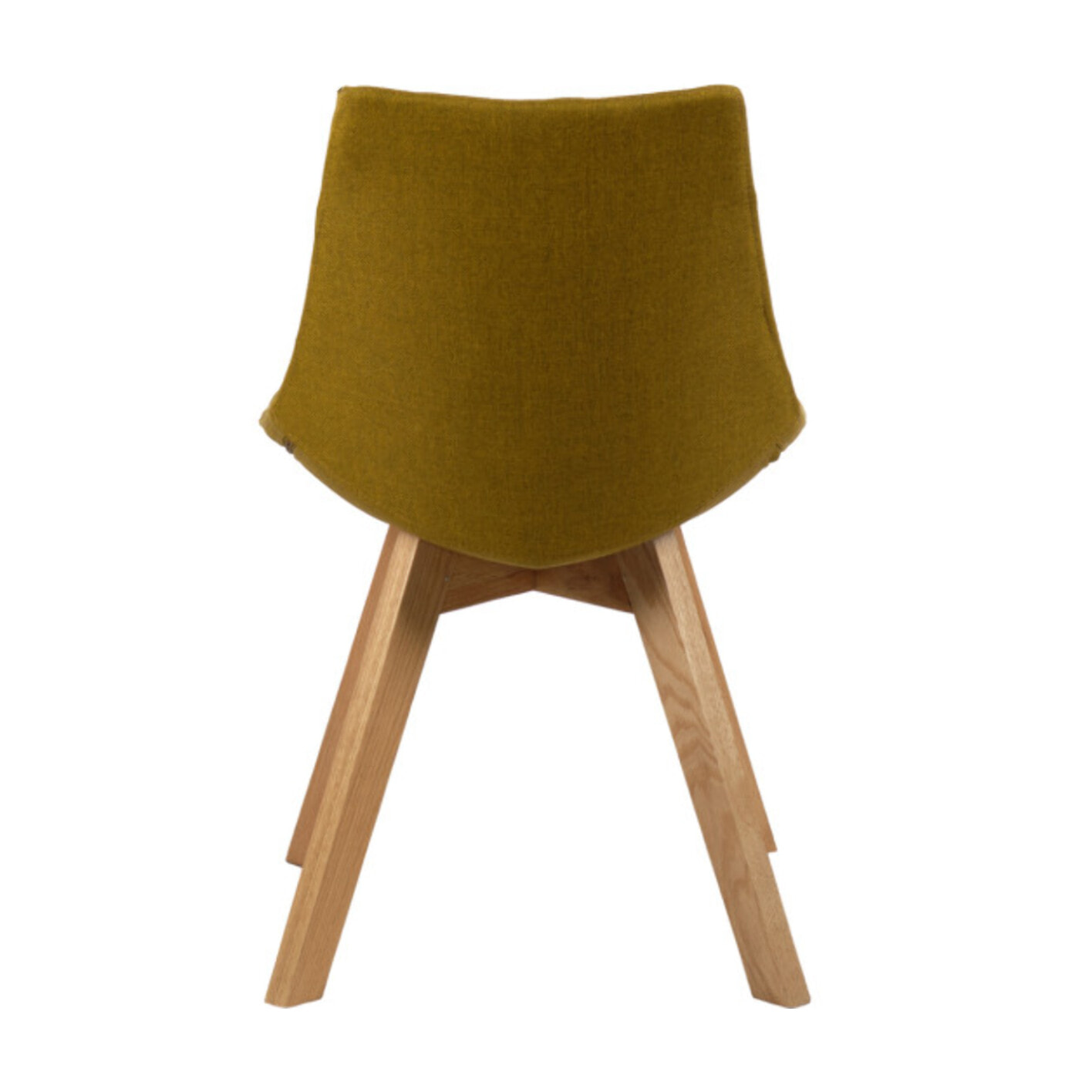 Chaise en tissu dossier avec piétement en bois massif - DEB