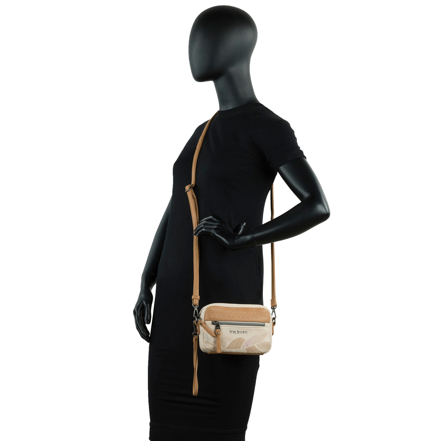 Mini Bolso Bandolera Galatea Coco Beige