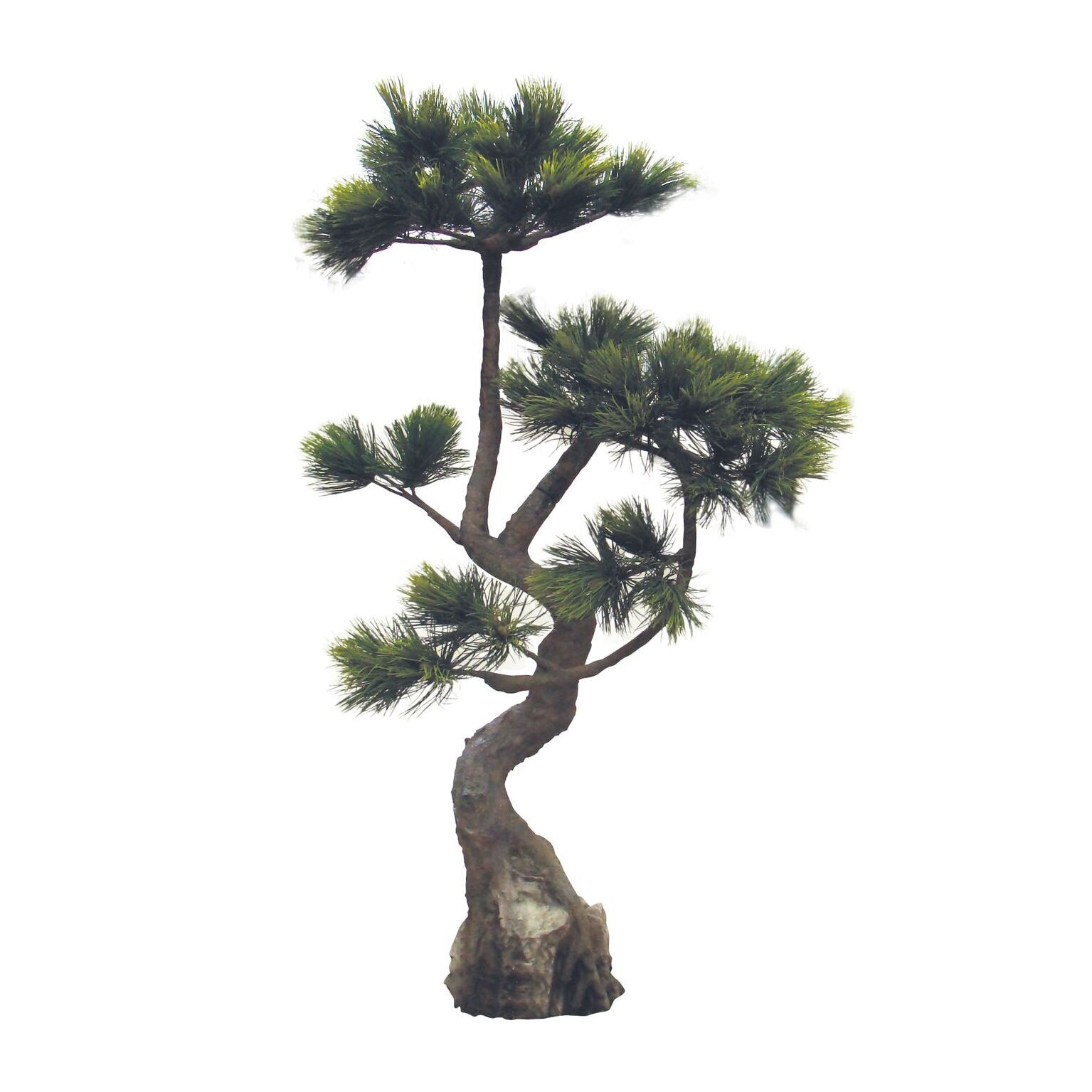 PIN DU JAPON ARTIFICIEL TRONC FIBRE VERR+FEUILLE PVC Ø95X190CM PINUS