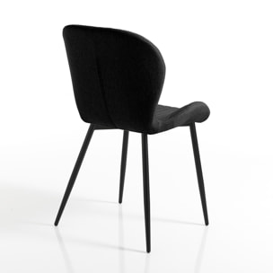 Oresteluchetta Set 4 Sedie ARLES BLACK
