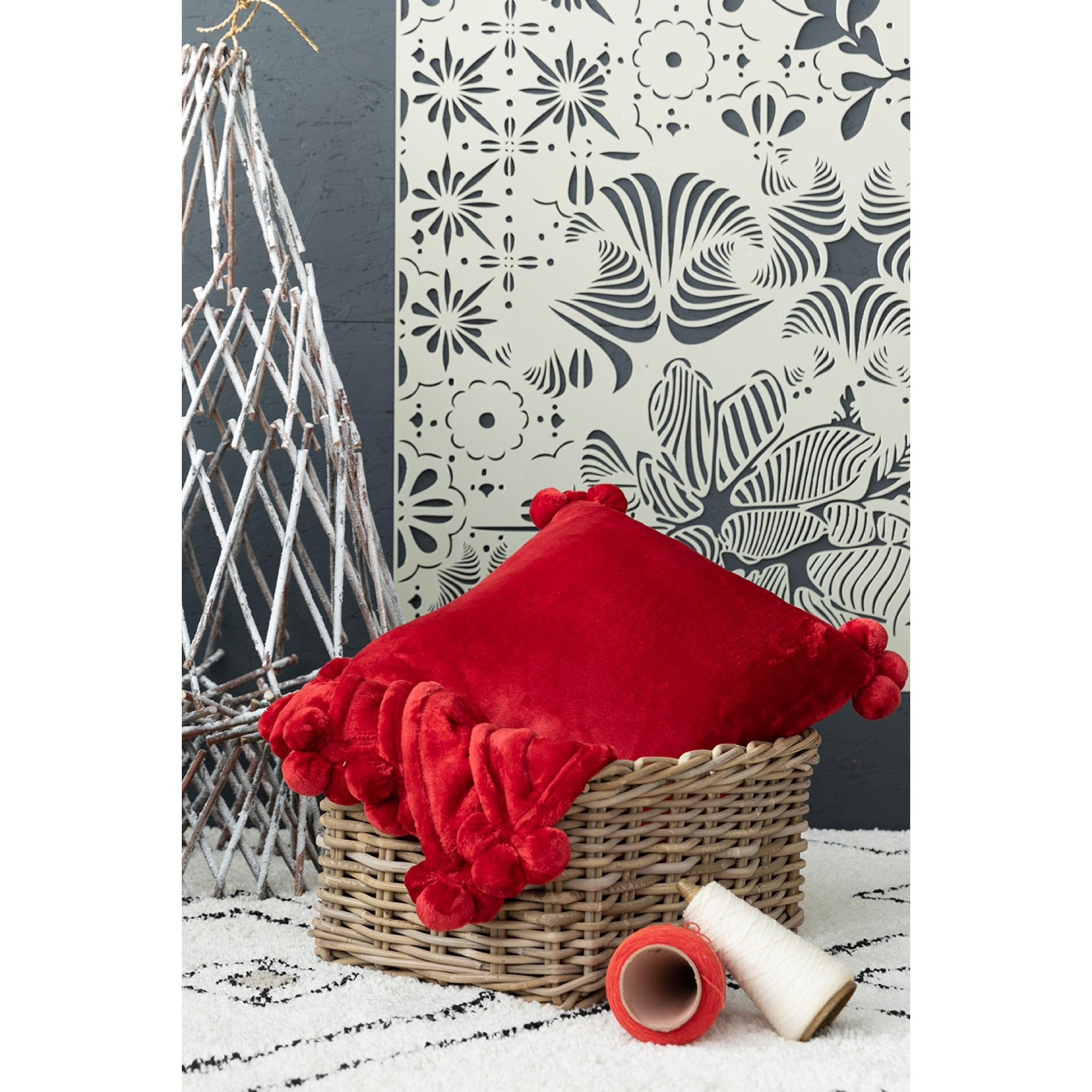 Coussin Tender pompons