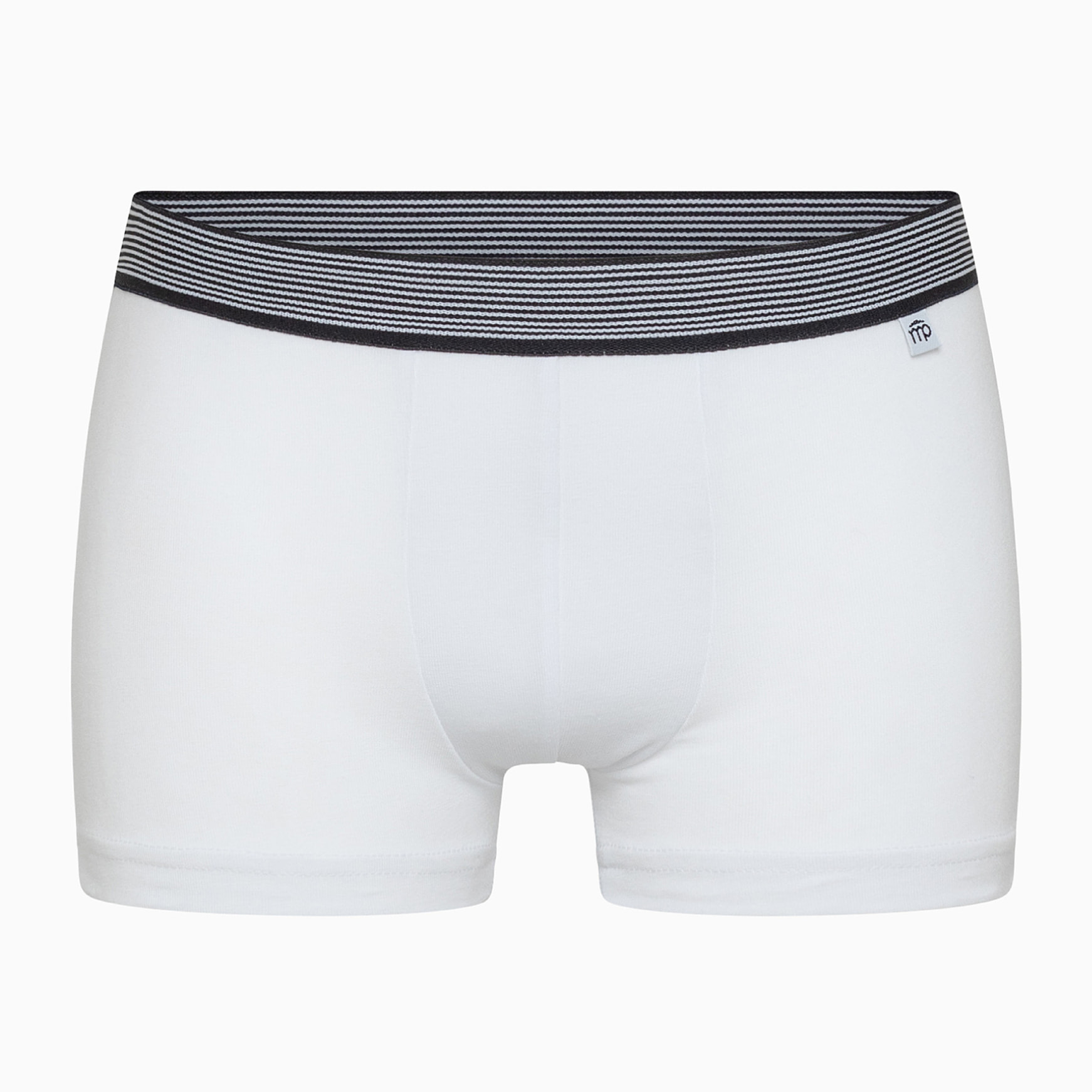 Boxer bimbo in cotone organico con elastico a righe