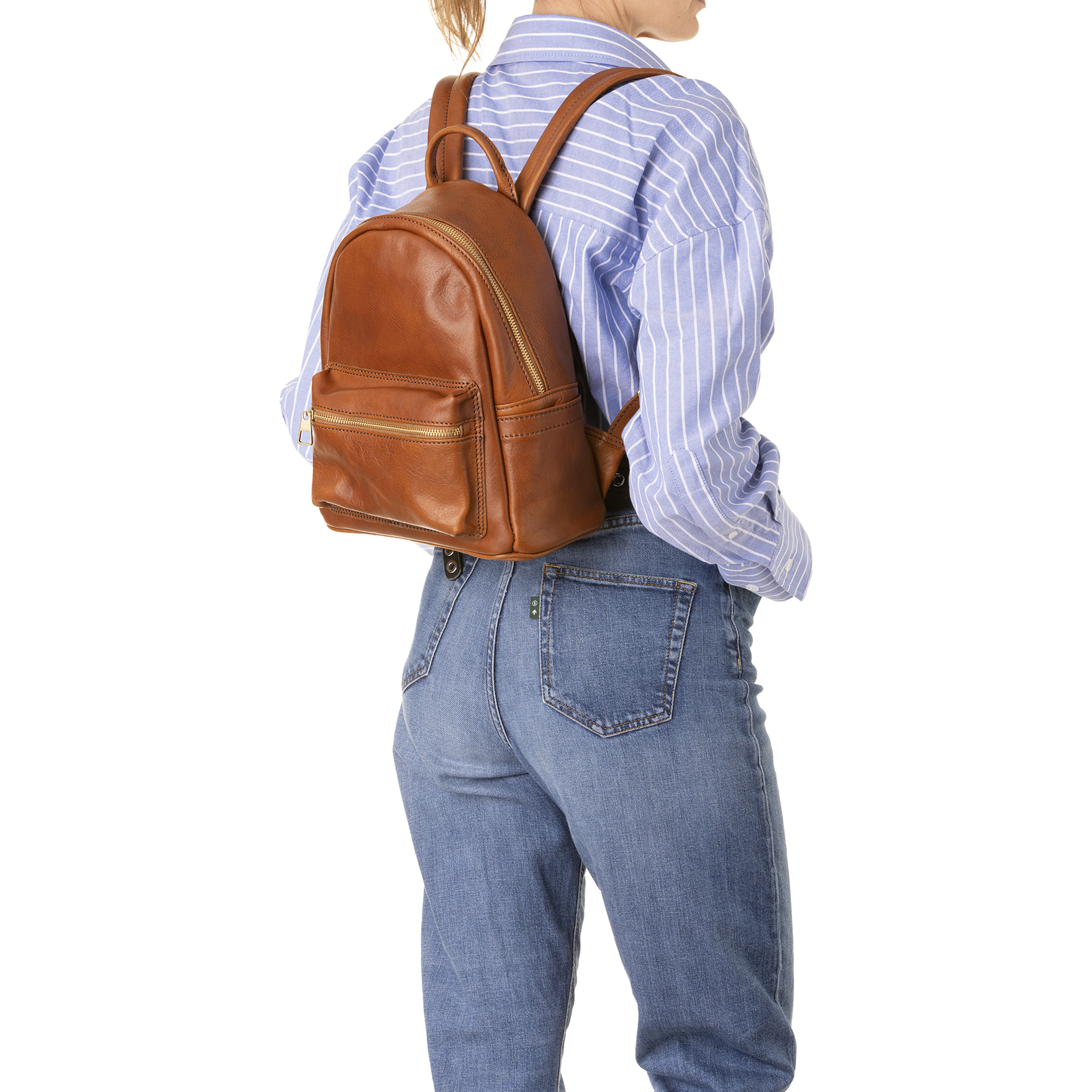 Zaino  unisex In Vera pelle Made in Italy 23x29x13 cm