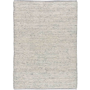 REIMAGINE Alfombra de algodÃ³n reciclado en blanco, varias medidas disponibles