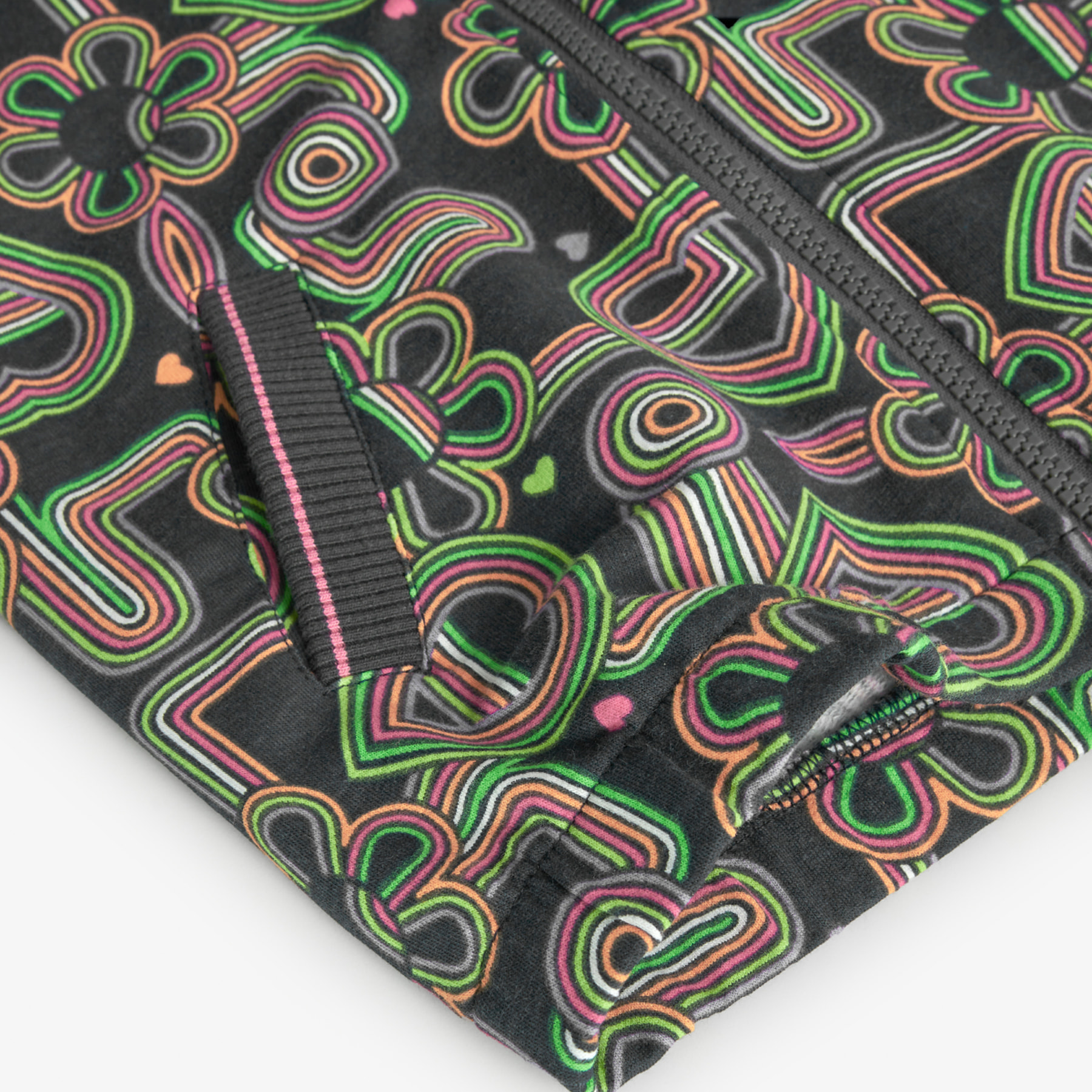 Chaqueta felpa estampada de niña -BCI