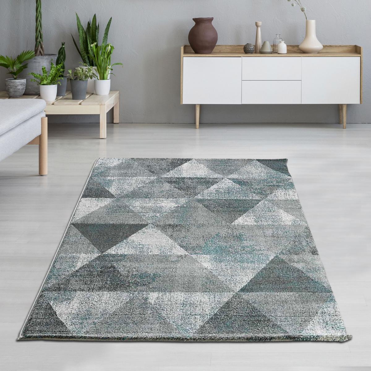 Tapis salon et chambre tissé motif scandinave KUTU