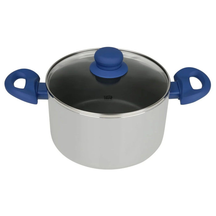 Faitout avec dosage d'huile et couvercle 20 cm Tasty Casserole