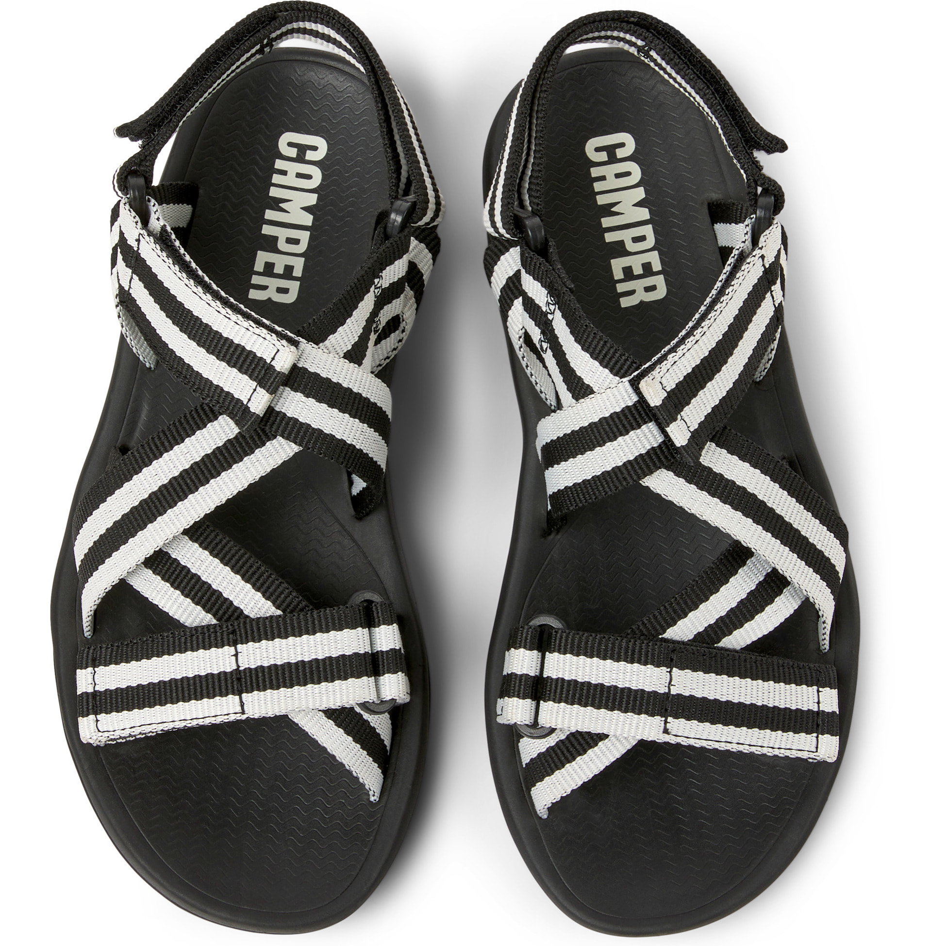 Sandali - CAMPER Match - Nero - Tessile tecnico (Poliestere riciclato)