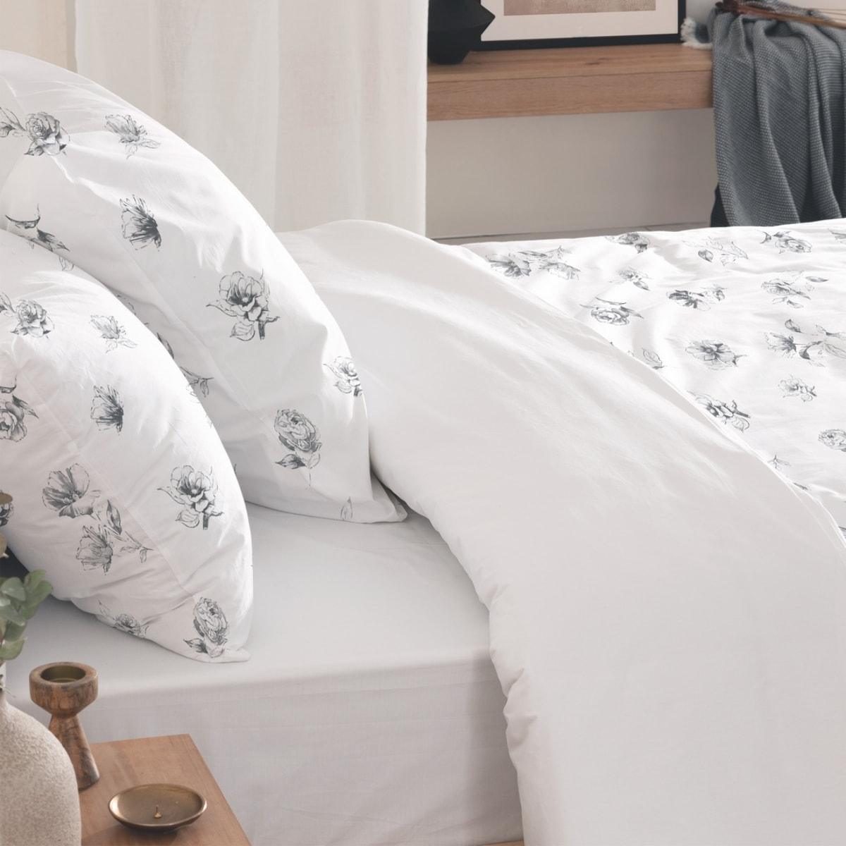 Funda nórdica 100% algodón 200 hilos Tulipa