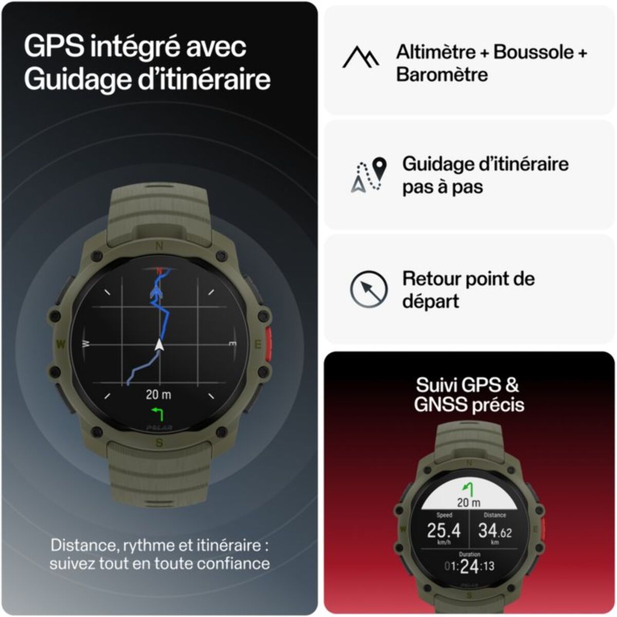 Montre sport POLAR Street X2 Verte